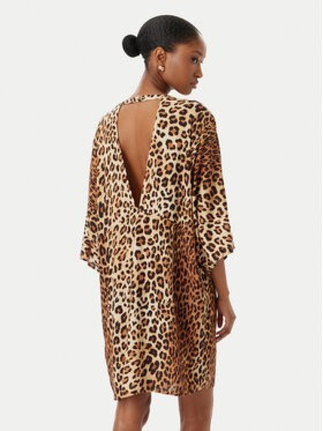 LOLA CASADEMUNT Sukienka letnia LS2616015 Brązowy Regular Fit