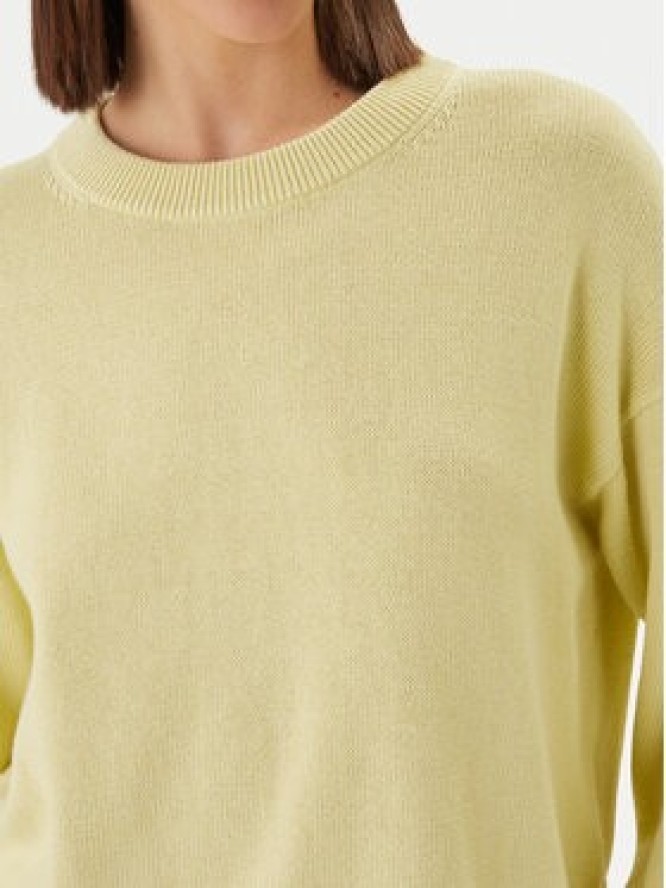 Calvin Klein Sweter LV047D305G Żółty Relaxed Fit