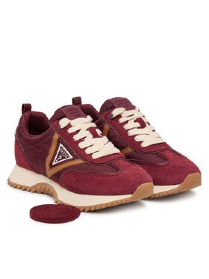 Guess Sneakersy 184488 Bordowy