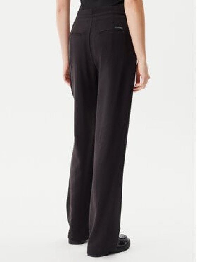 Calvin Klein Jeans Spodnie materiałowe J20J225339 Czarny Straight Fit
