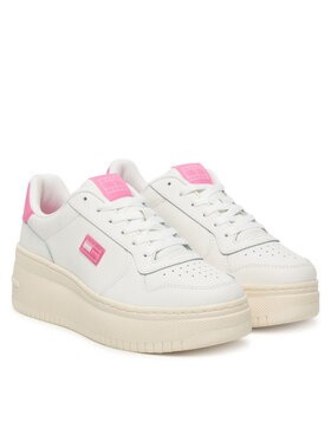 Tommy Jeans Sneakersy Tjw Basket Flatform EN0EN02981 Biały