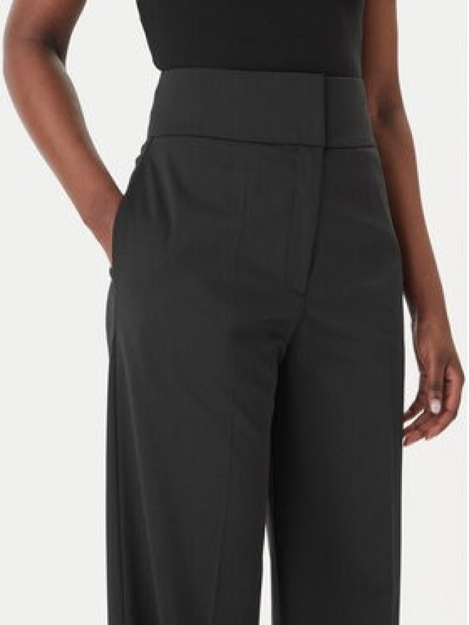 HUGO Spodnie materiałowe Himia 50516143 Czarny Wide Leg