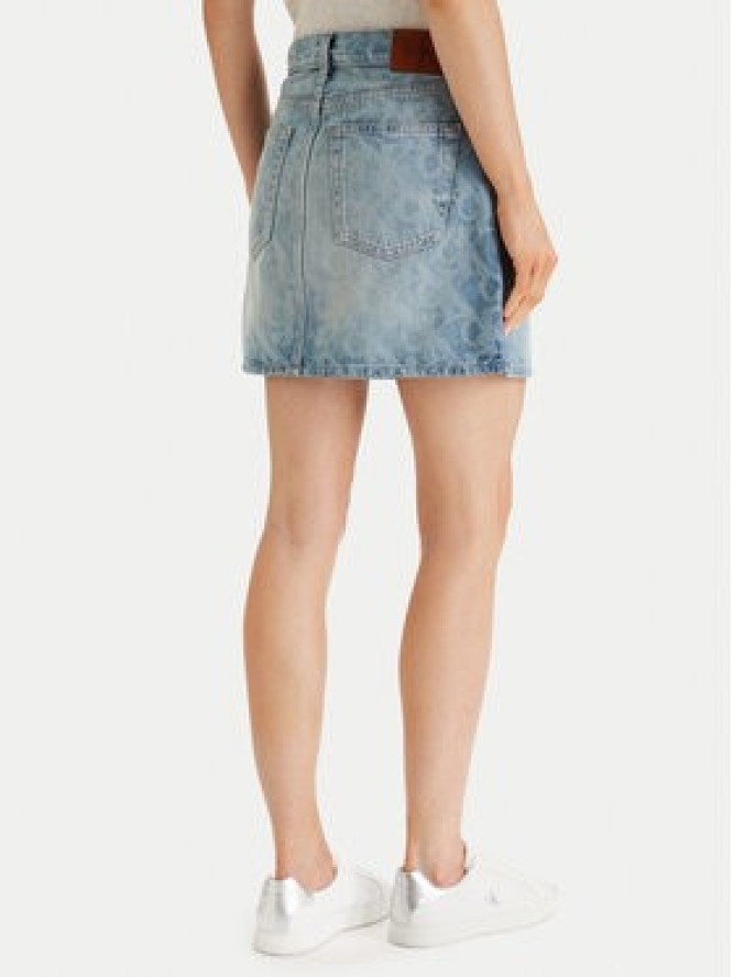 Calvin Klein Jeans Spódnica jeansowa 90S Mini LV147F679G Niebieski Regular Fit