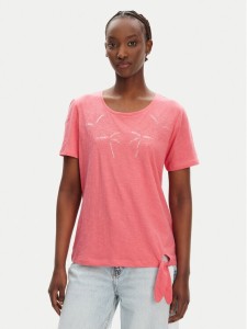 Olsen T-Shirt 11104823 Różowy Regular Fit
