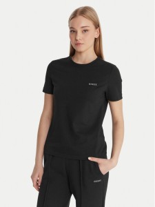 Guess T-Shirt V6RI07 J1314 Czarny Regular Fit
