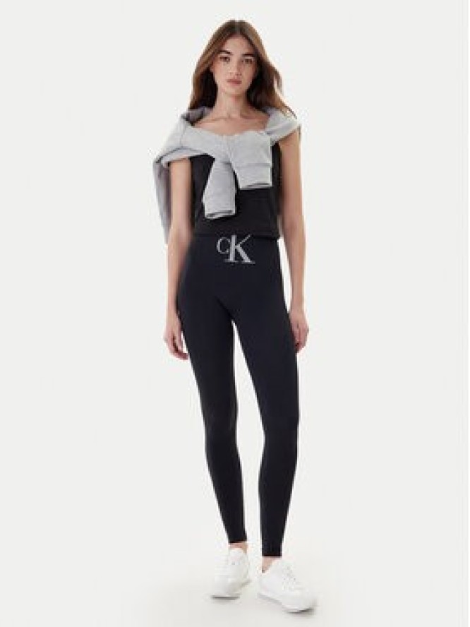 Calvin Klein Legginsy 701233380 Czarny Slim Fit