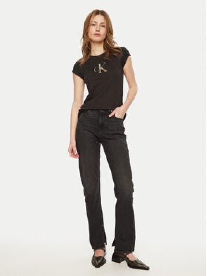 Calvin Klein Jeans T-Shirt Gradient J20J224982 Czarny Slim Fit