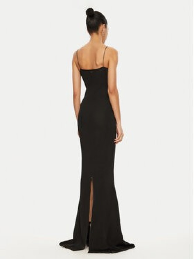 JACQUEMUS Sukienka dzianinowa 24E241KN449 Czarny Regular Fit