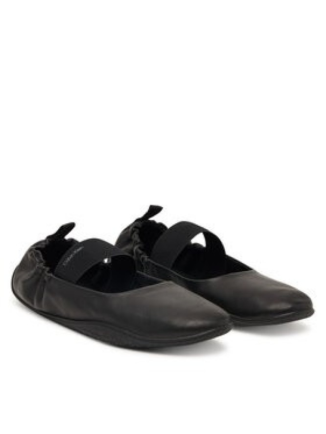 Calvin Klein Baleriny Ballet Sneaker Mj Lth HW0HW03308 Czarny