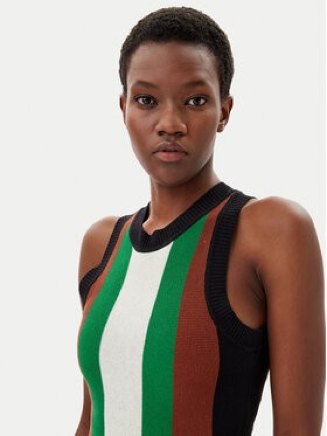 Silvian Heach Sukienka dzianinowa GPP25026VE Zielony Regular Fit