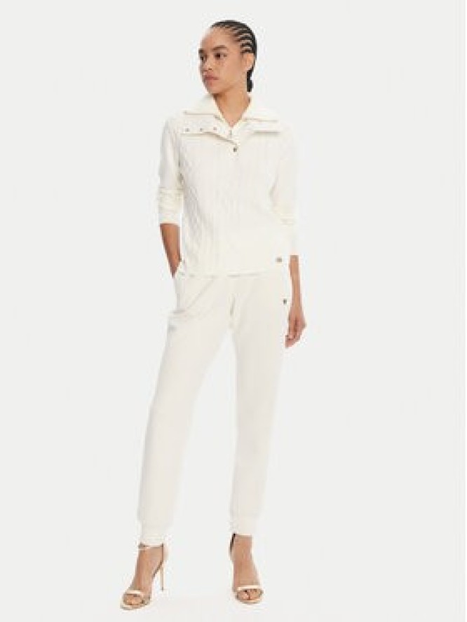 Liu Jo Sport Sweter TF5039 MS75L Écru Regular Fit