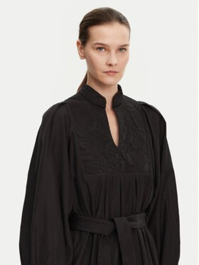 Munthe Sukienka koszulowa Fonxo 251130425130 Czarny Loose Fit