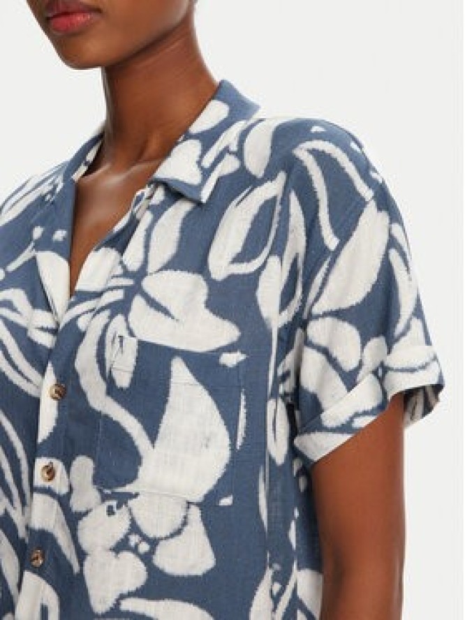 Banana Moon Koszula Taylor Floreal MHX74 Niebieski Loose Fit