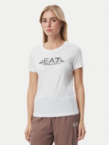 EA7 Emporio Armani T-Shirt 7W001445 AF10373 U0002 Biały Regular Fit