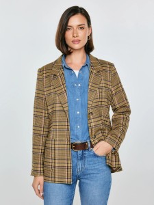 Marynarka damska w kratę Galani 601