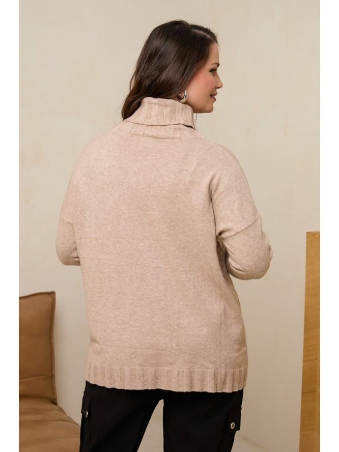 Curvy Lady Golf w kolorze jasnobrązowym rozmiar: 44/46