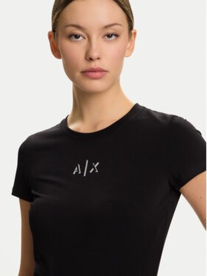 Armani Exchange T-Shirt XW001382 AF16294 UC001 Czarny Slim Fit