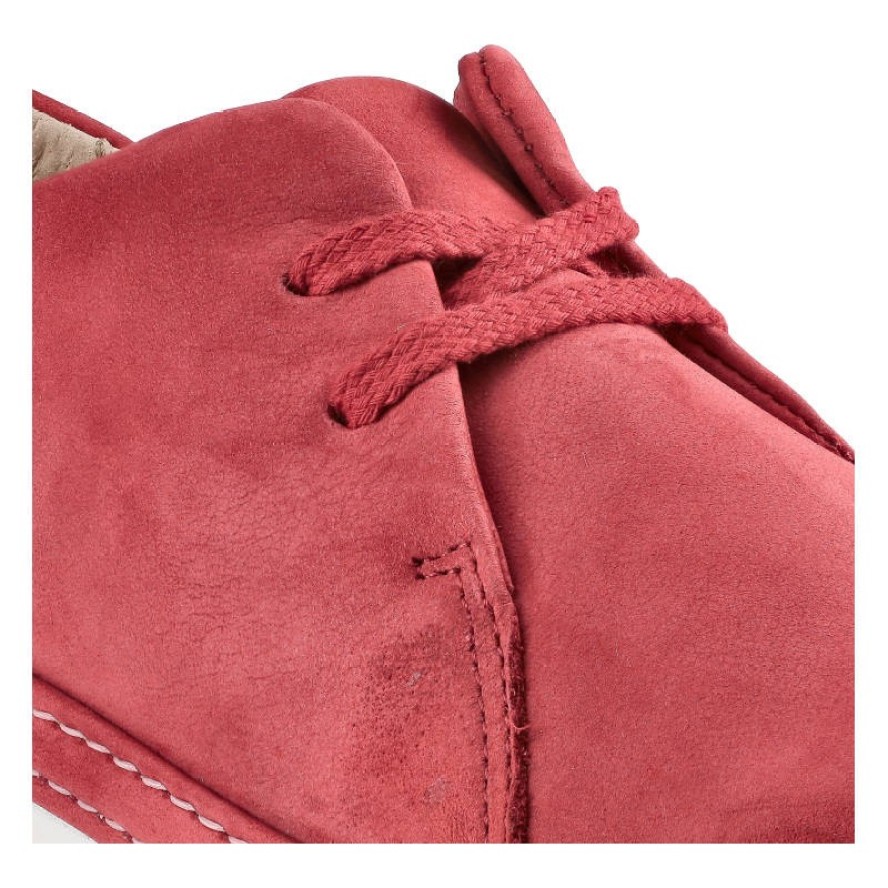 Czerwone Półbuty Nagaba Damskie Wygodne Obuwie