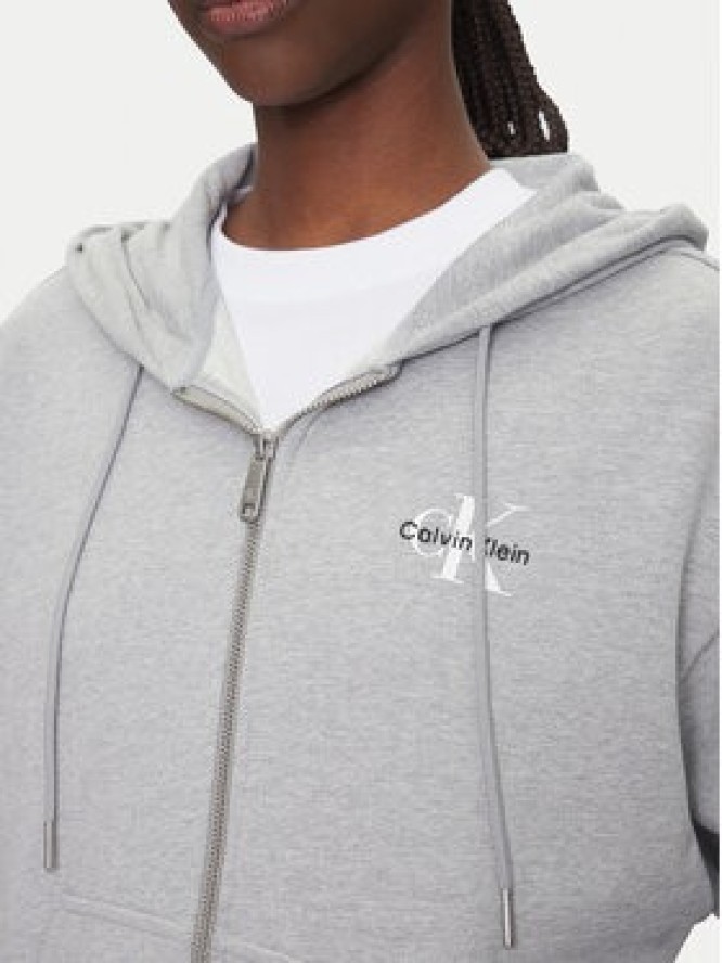 Calvin Klein Jeans Bluza Monologo LV047B270G Szary Regular Fit