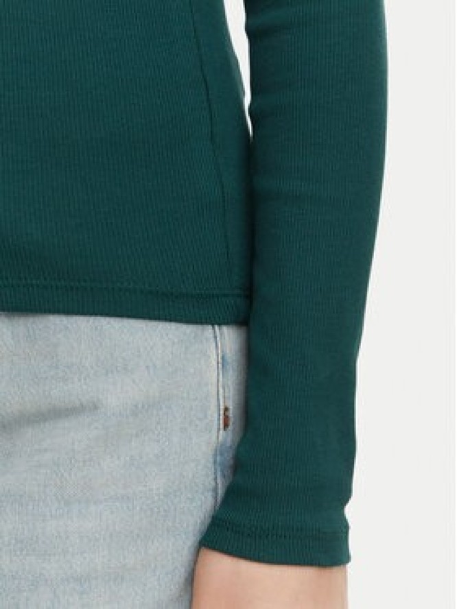 Tommy Jeans Bluzka Essential DW0DW17387 Zielony ciemny Slim Fit
