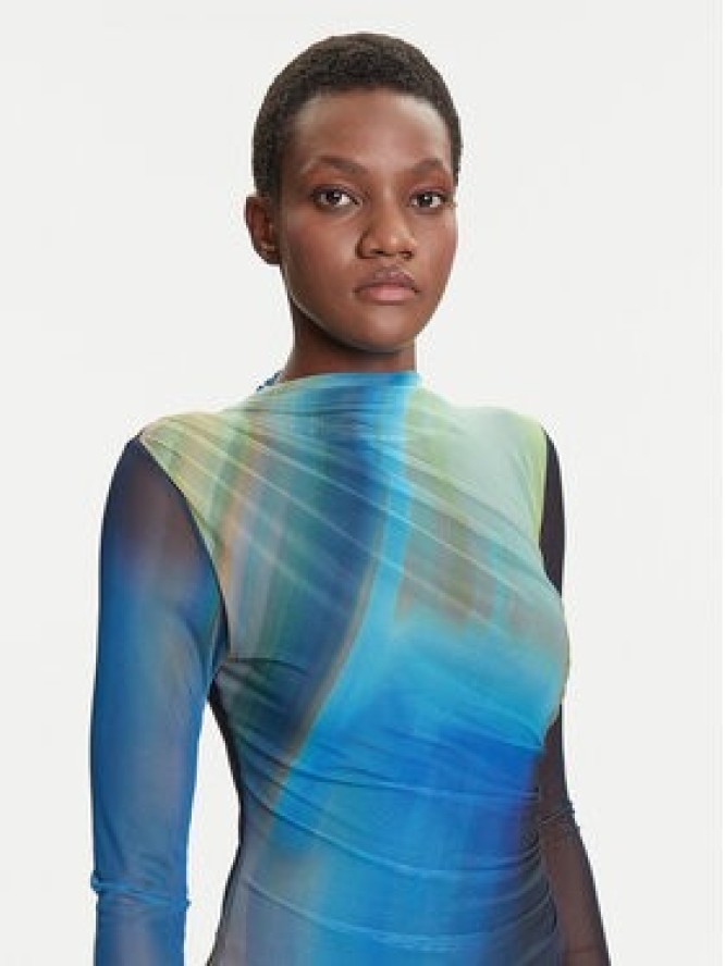 Desigual Sukienka codzienna Shira 25WWVK43 Niebieski Slim Fit