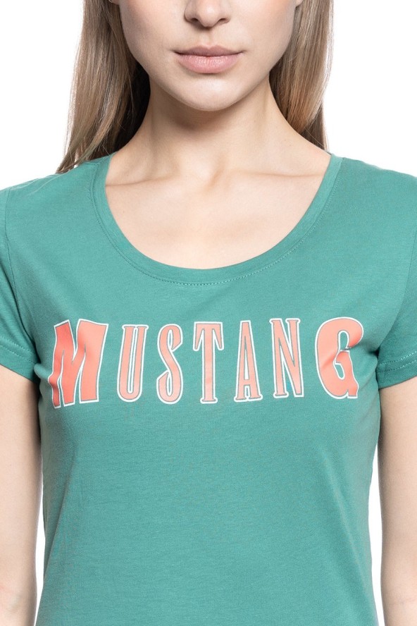 T-SHIRT DAMSKI MUSTANG ALEXIA C PRINT DEEP SEA 1009641 6318