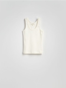 Bawełniany top - biały