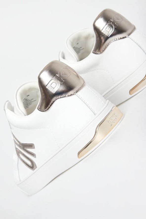 Sneakersy damskie skórzane DKNY