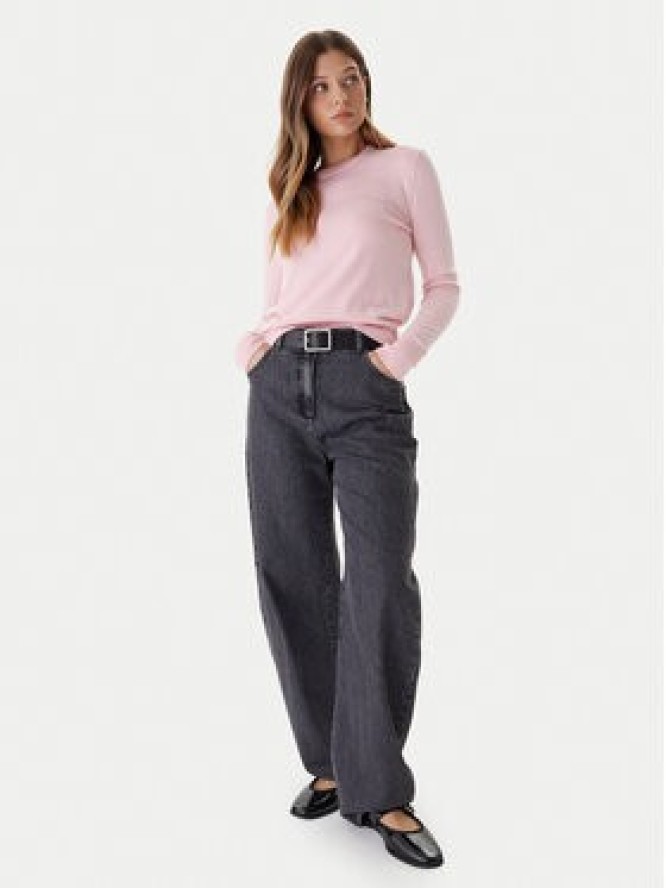 Calvin Klein Sweter LV044D370G Różowy Regular Fit