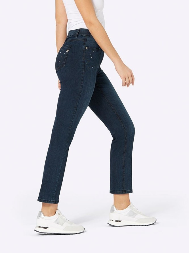 Heine Dżinsy - Slim fit - w kolorze granatowym rozmiar: W26