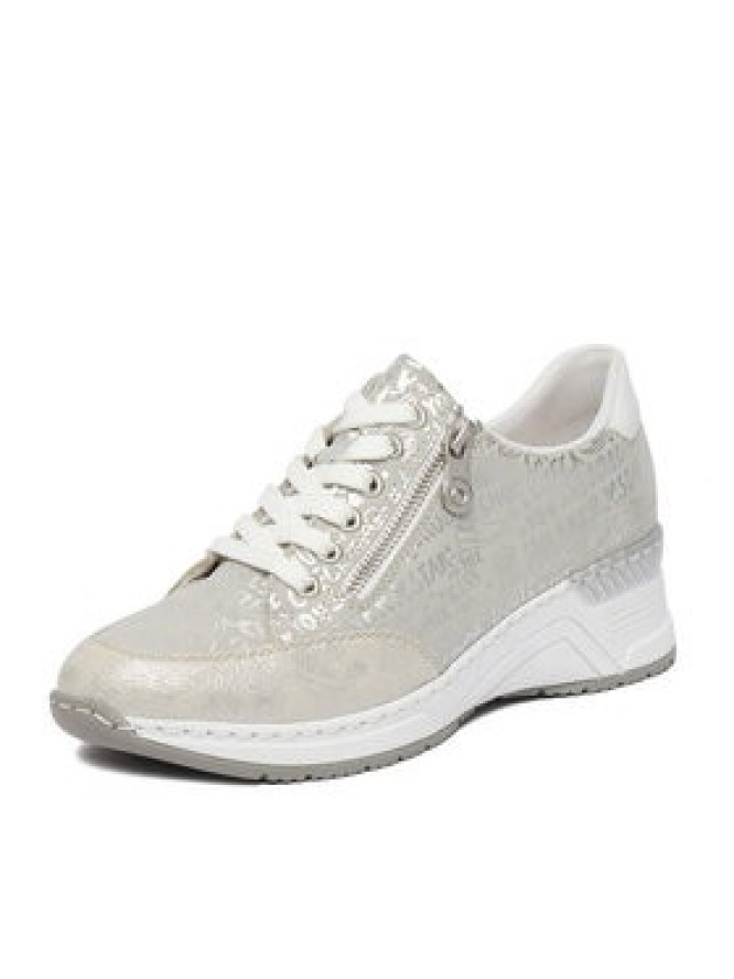 Rieker Sneakersy N4316-90 Srebrny