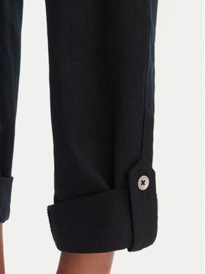 Roxy Spodnie materiałowe On The Seashore ERJNP03294 Czarny Regular Fit