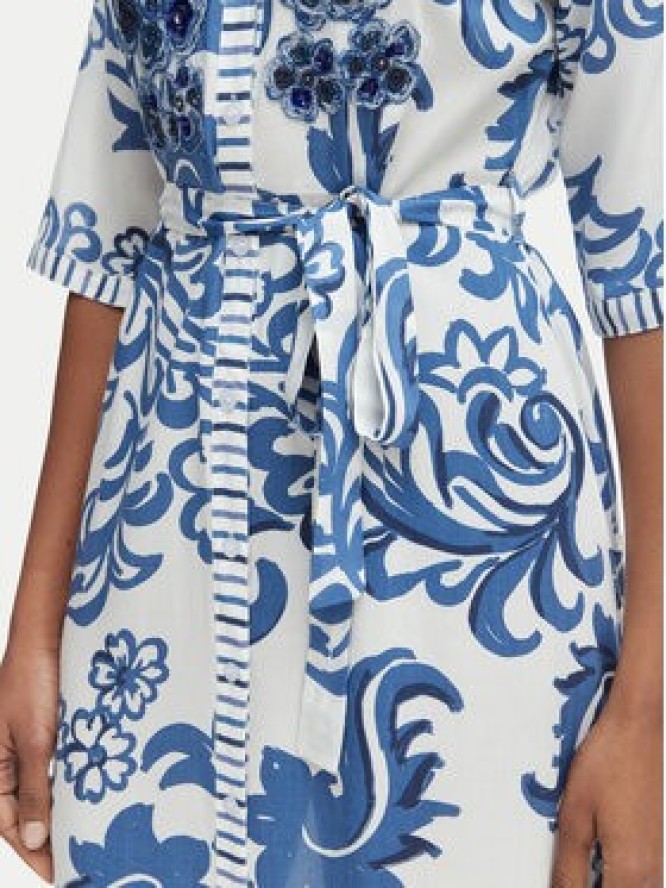 Iconique Sukienka koszulowa Emma IC26-038 Niebieski Regular Fit