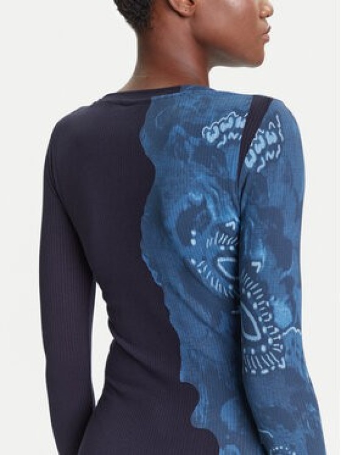 Desigual Sukienka codzienna Limbani 25WWVK31 Granatowy Slim Fit