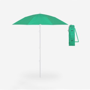 Parasol UV plażowy Decathlon PARUV Compact 160 Stripes UPF50+