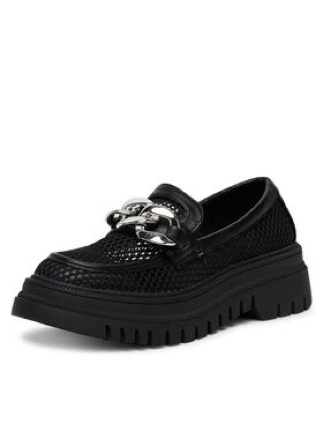 DeeZee Loafersy 60062D-2 Czarny