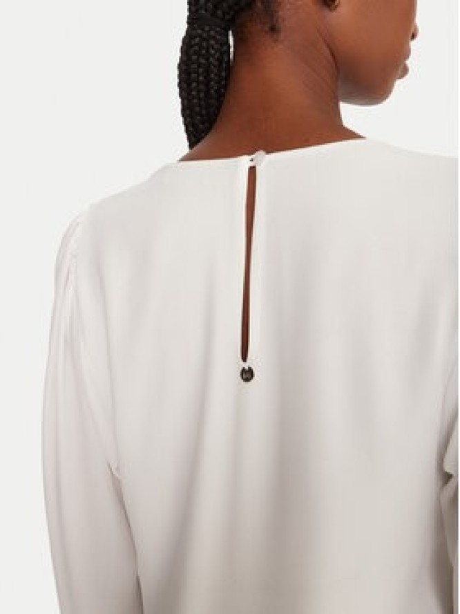 Rinascimento Sukienka koktajlowa CFC0126205003 Biały Slim Fit