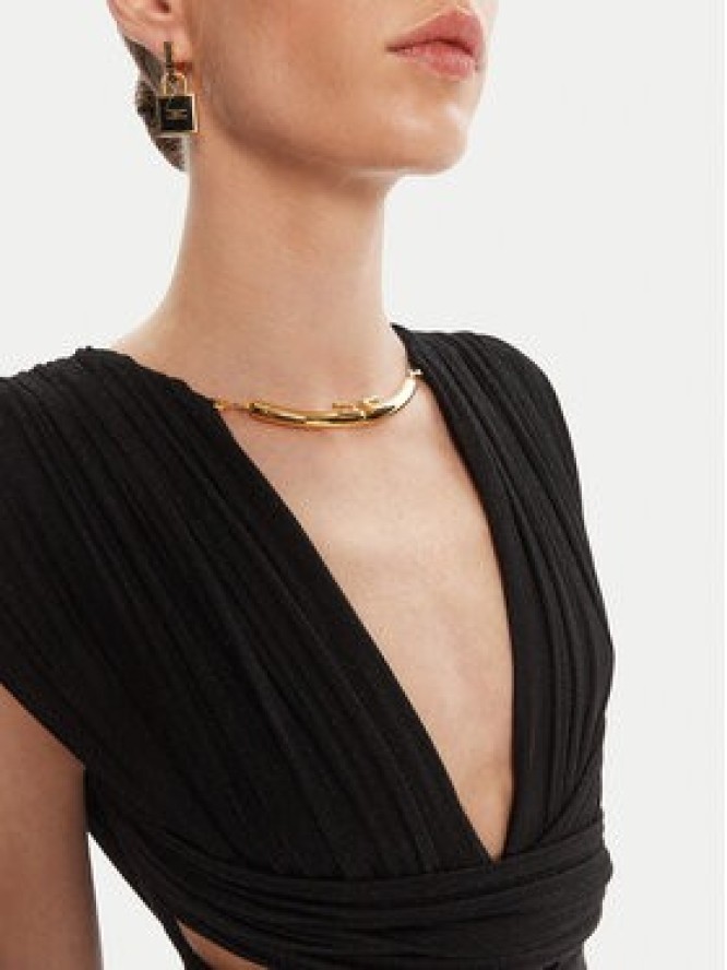 Elisabetta Franchi Sukienka wieczorowa AB-R15-56E2-V690 Czarny Regular Fit