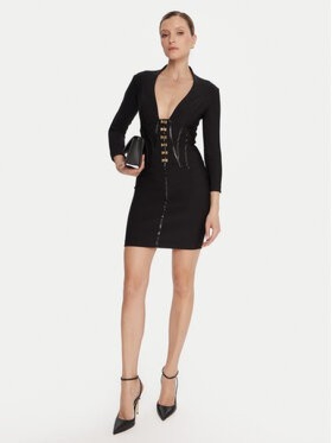 Elisabetta Franchi Sukienka koktajlowa AB-797-57E2-V590 Czarny Slim Fit