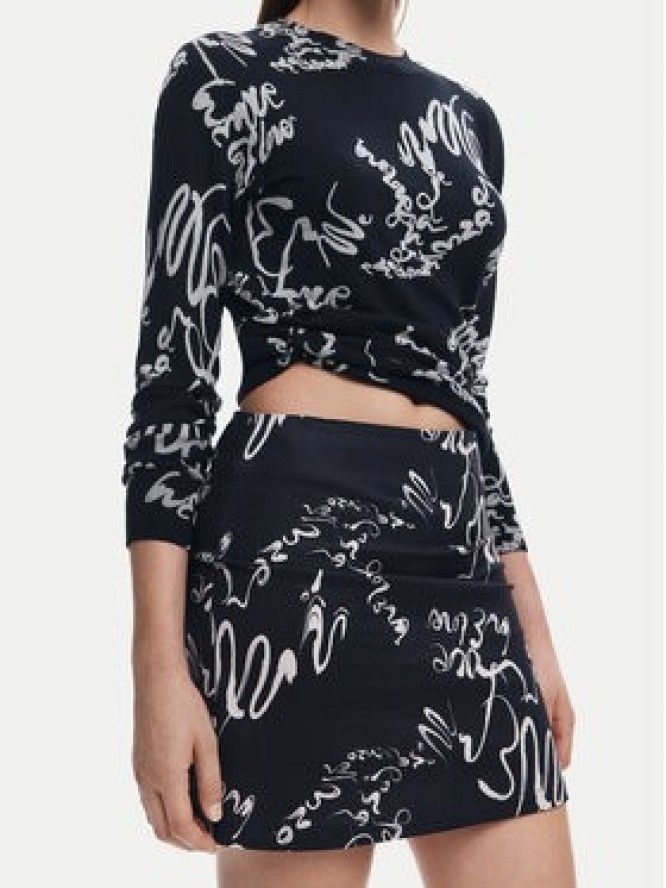 Desigual Spódnica mini 25SWFW03 Czarny Regular Fit