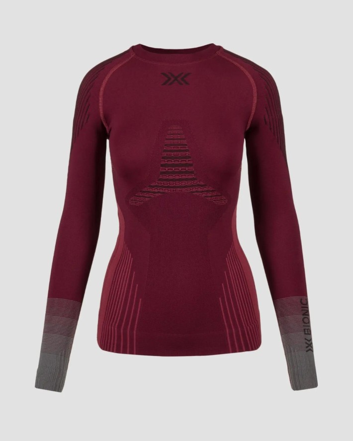 Koszulka damska X-Bionic Invent Graphics Shirt Ls Oxide Red/Black R021