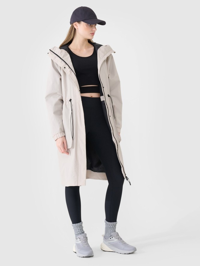 4F Parka przejściowa membrana 8000 damska - beżowa XL