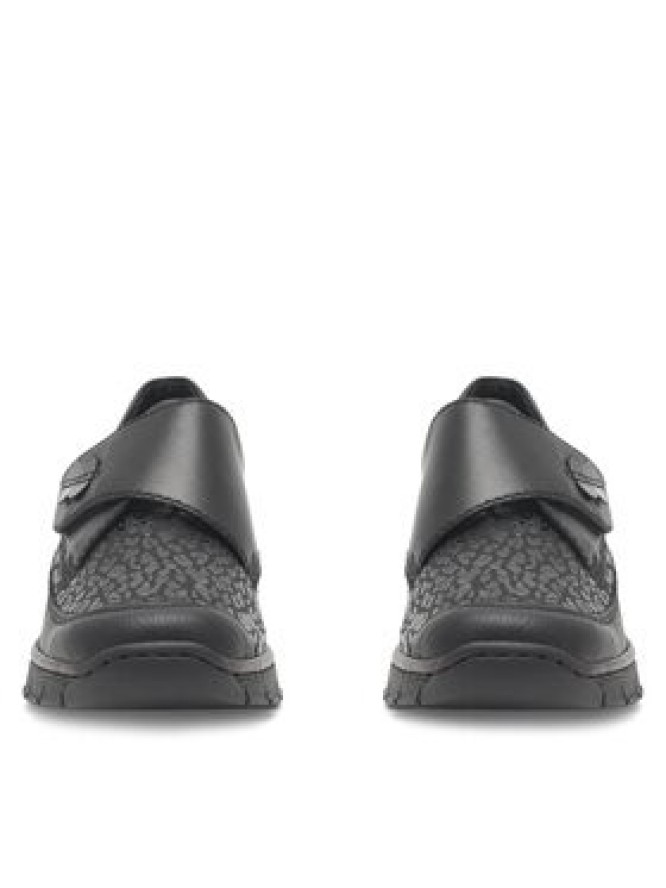 Rieker Półbuty 537C0-00 Czarny