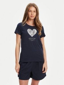 Mustang T-Shirt Alma 1016156 Granatowy Regular Fit