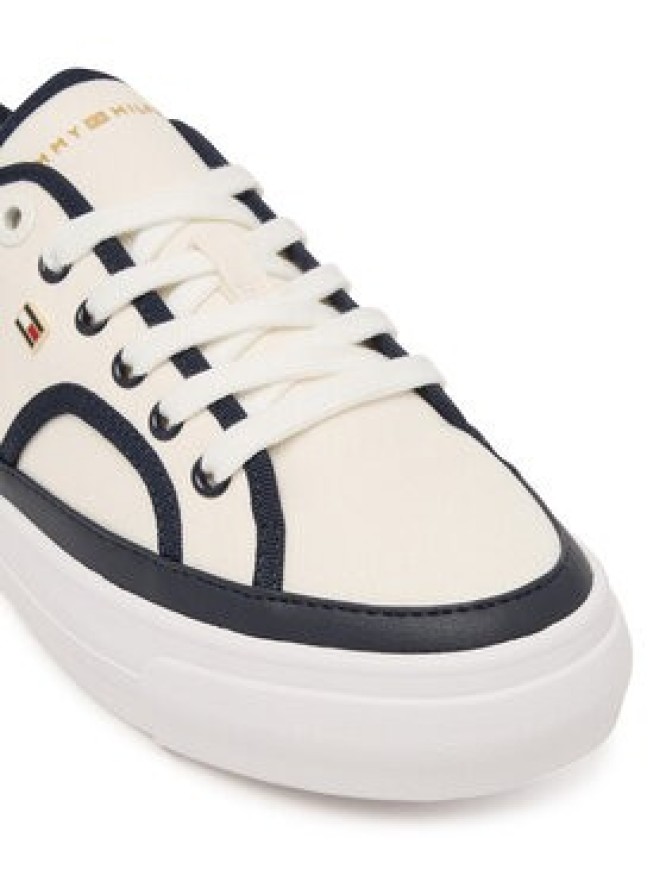 Tommy Hilfiger Tenisówki Platform Vulc Piping FW0FW09394 Biały