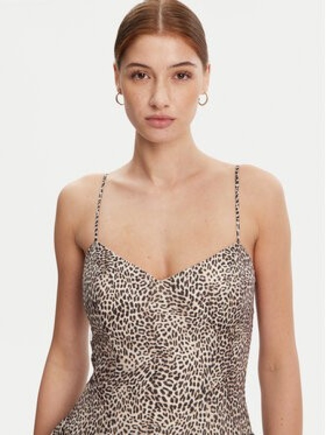 Bardot Sukienka koktajlowa 59794DB1 Brązowy Regular Fit