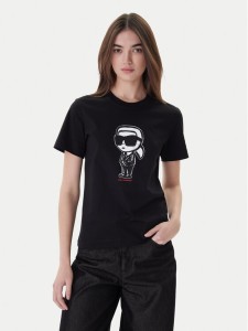 KARL LAGERFELD T-Shirt A1W17126 Czarny Regular Fit