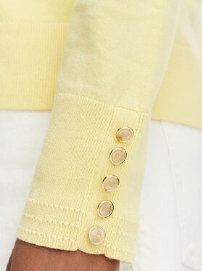 Tommy Hilfiger Sweter WW0WW40098 Żółty jasny Regular Fit