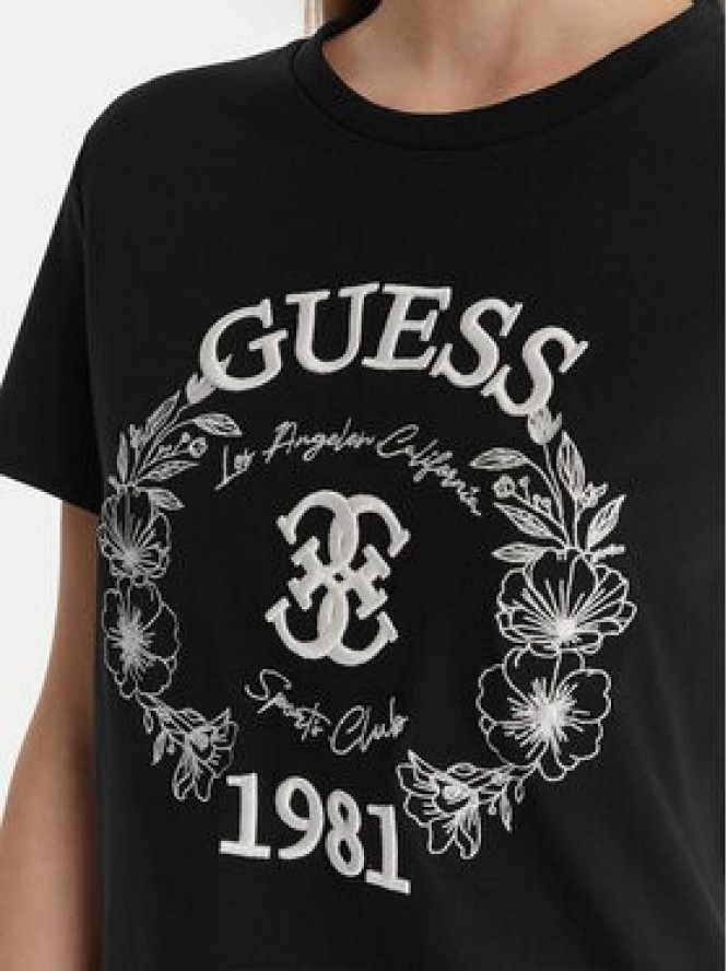 Guess T-Shirt V6RI12 J1314 Czarny Regular Fit