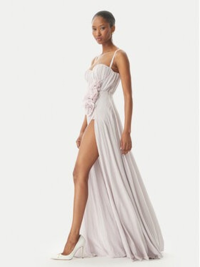 Elisabetta Franchi Sukienka wieczorowa ABR2252E2 544 Fioletowy Regular Fit